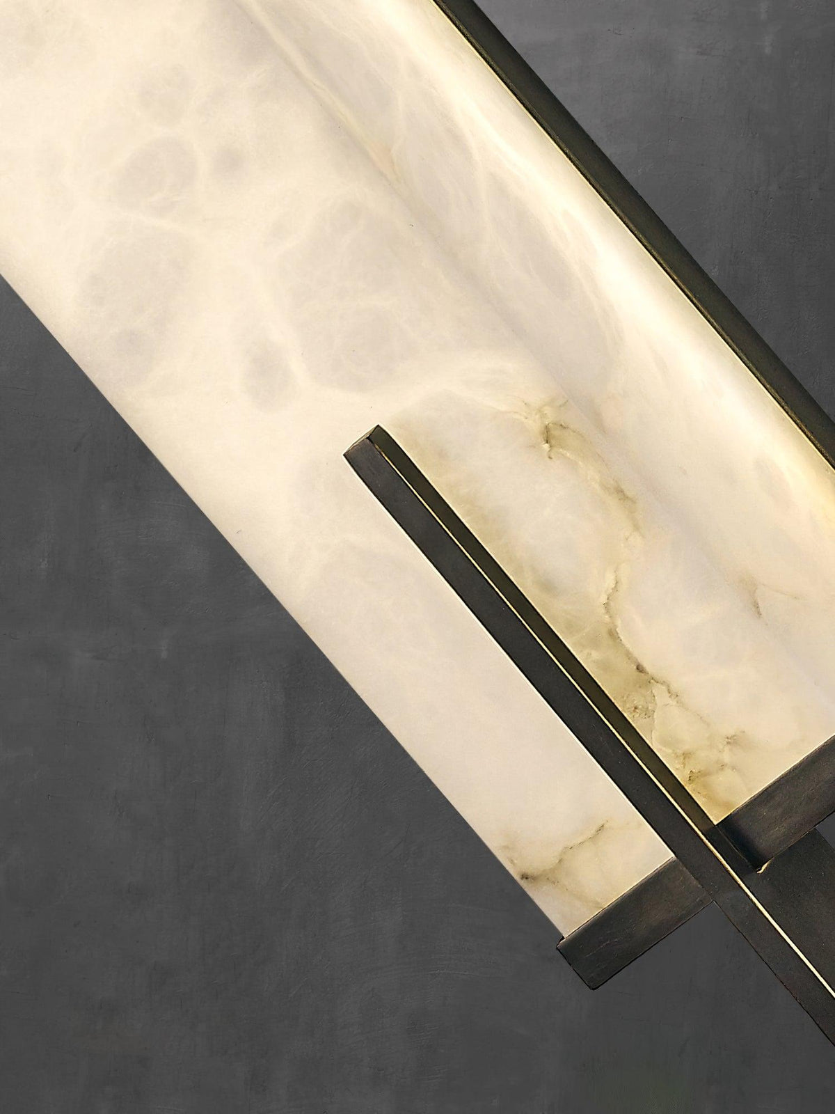 Komino rechteckige Wandleuchte aus Alabaster