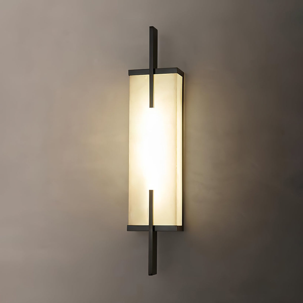 Komino rechteckige Wandleuchte aus Alabaster