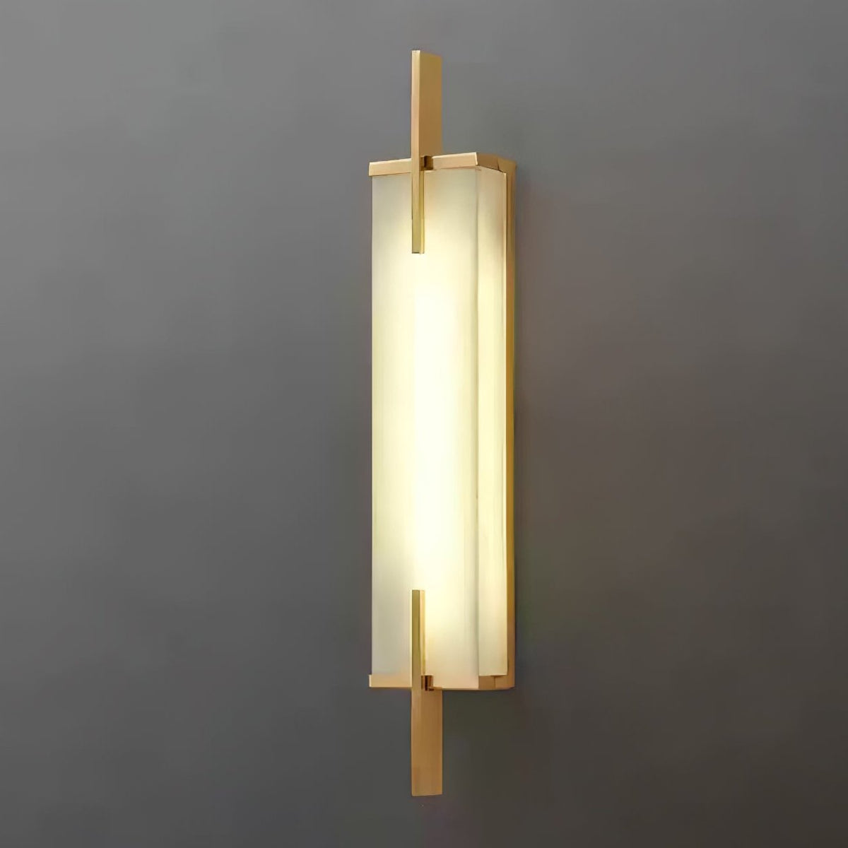 Komino rechteckige Wandleuchte aus Alabaster