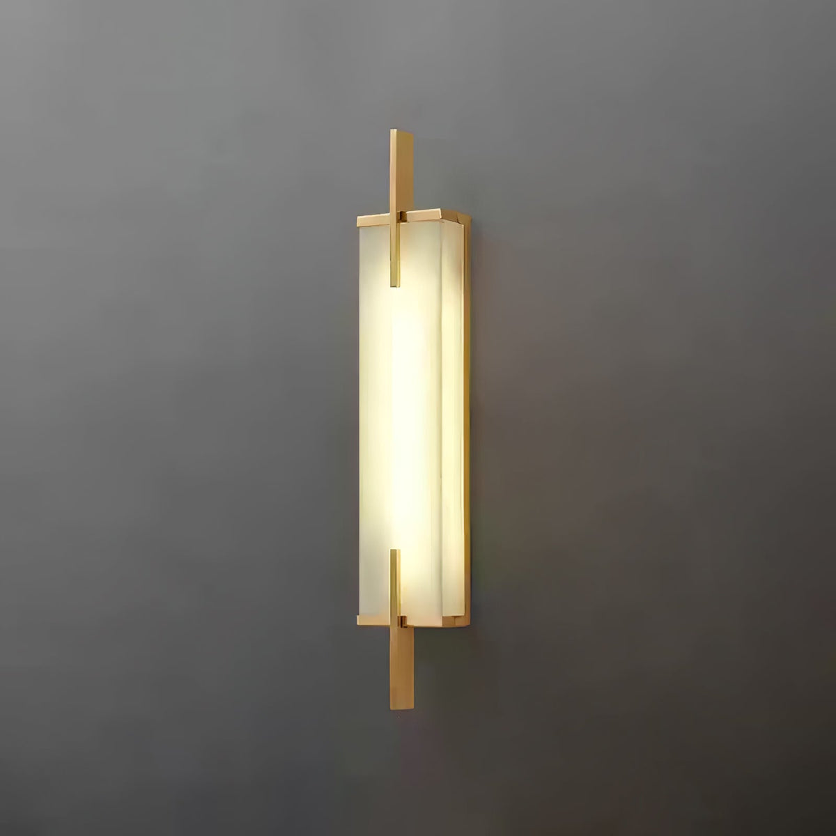 Komino rechteckige Wandleuchte aus Alabaster