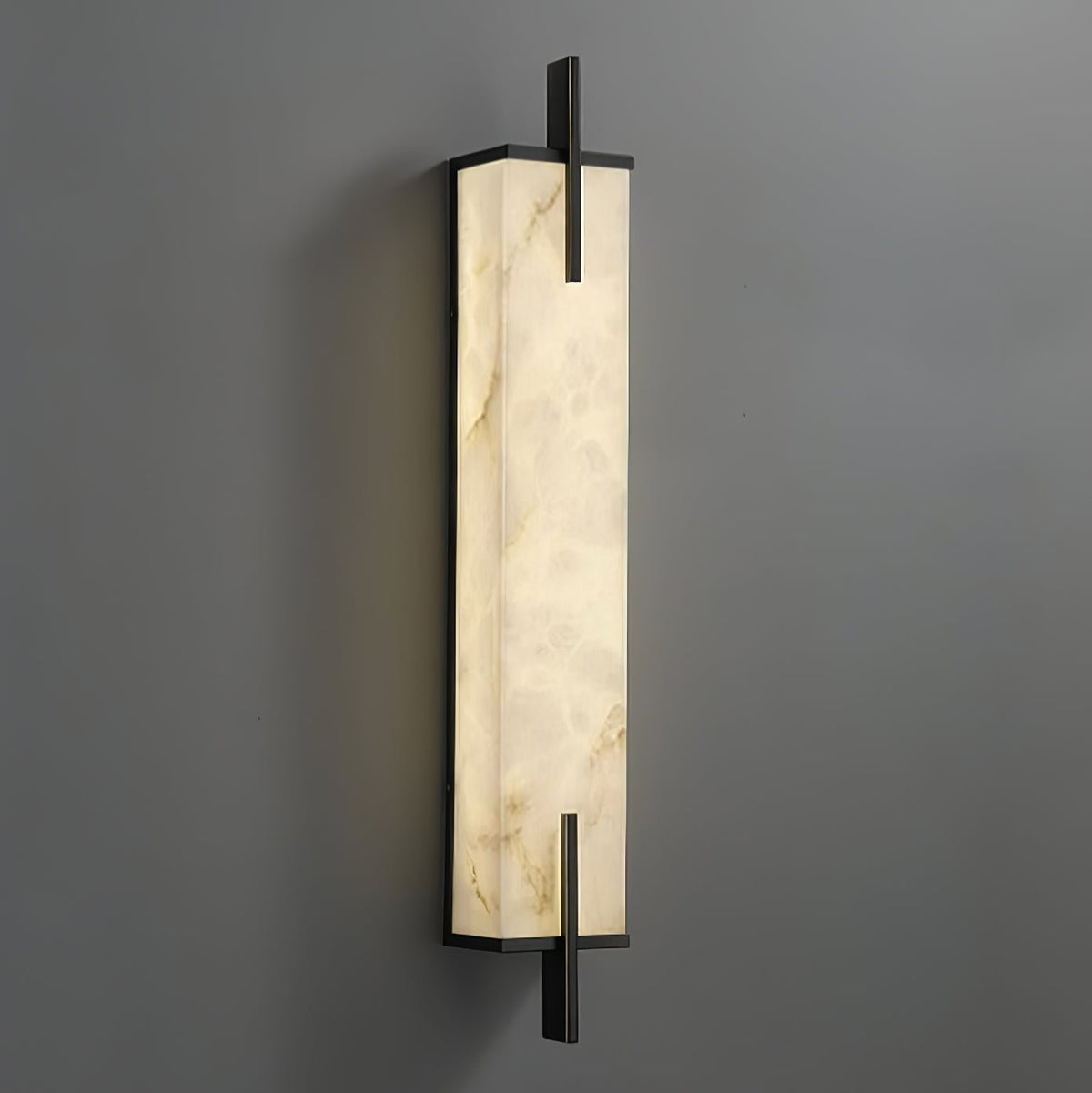 Komino rechteckige Wandleuchte aus Alabaster