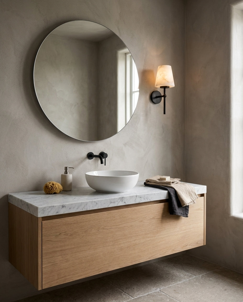 Corvenhurst Alabaster-Wandleuchte