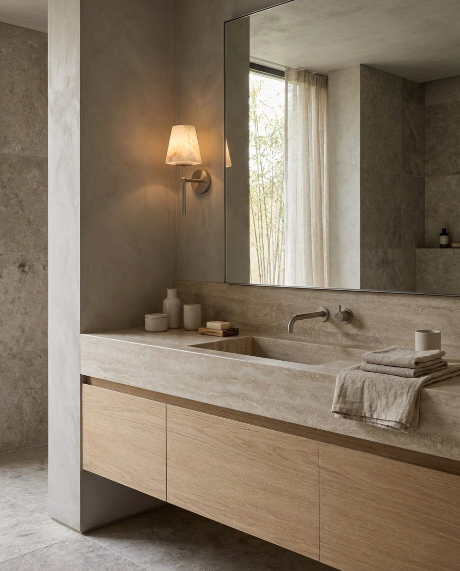 Corvenhurst Alabaster-Wandleuchte