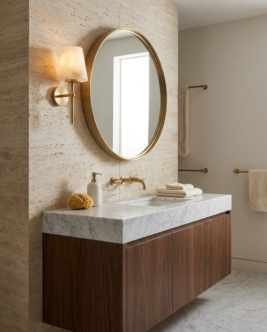 Corvenhurst Alabaster-Wandleuchte