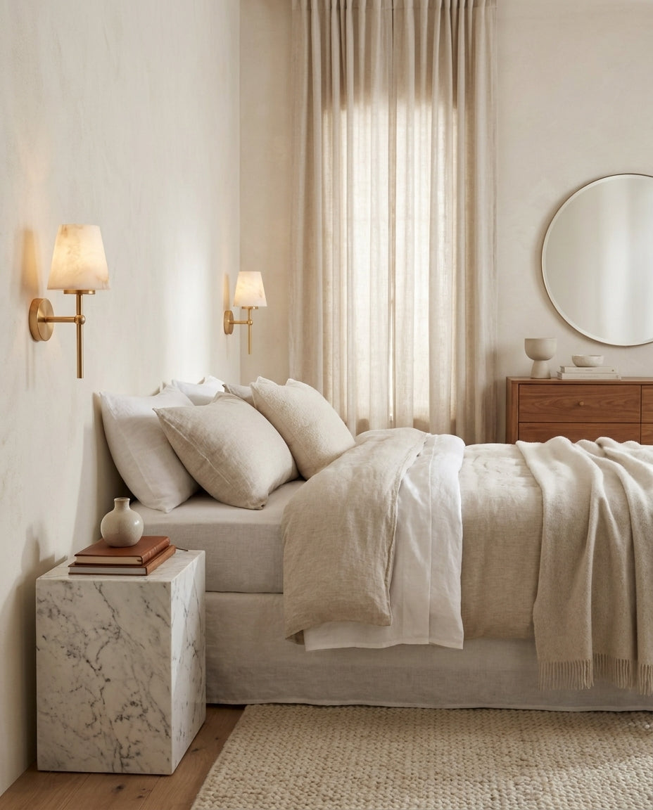 Corvenhurst Alabaster-Wandleuchte