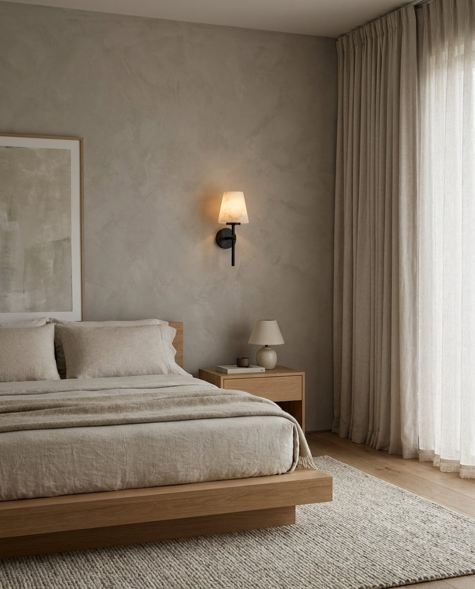 Corvenhurst Alabaster-Wandleuchte