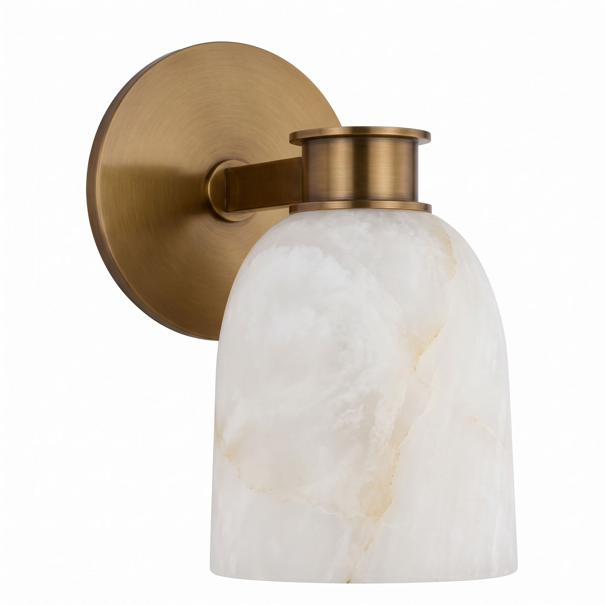Quenstone Alabaster-Wandleuchte