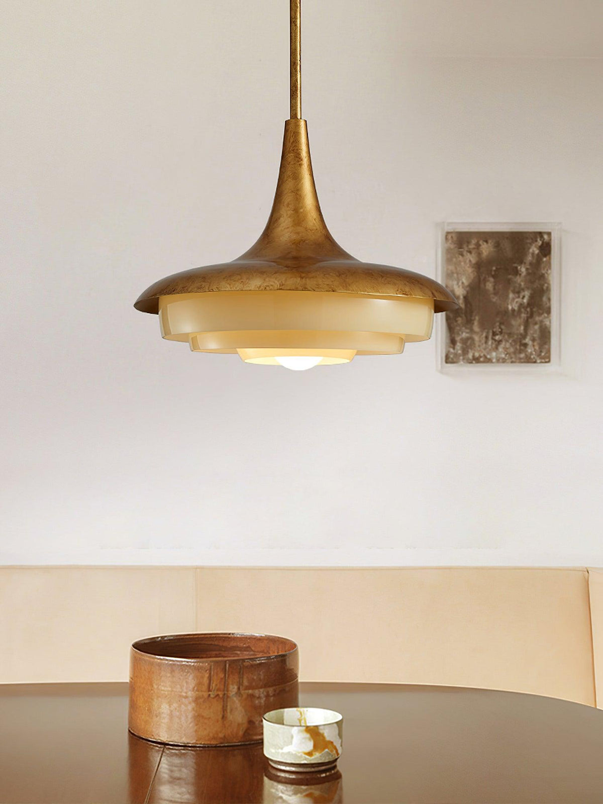 Liorinine Mid-Century-Moderner Pendelleuchte aus Glas