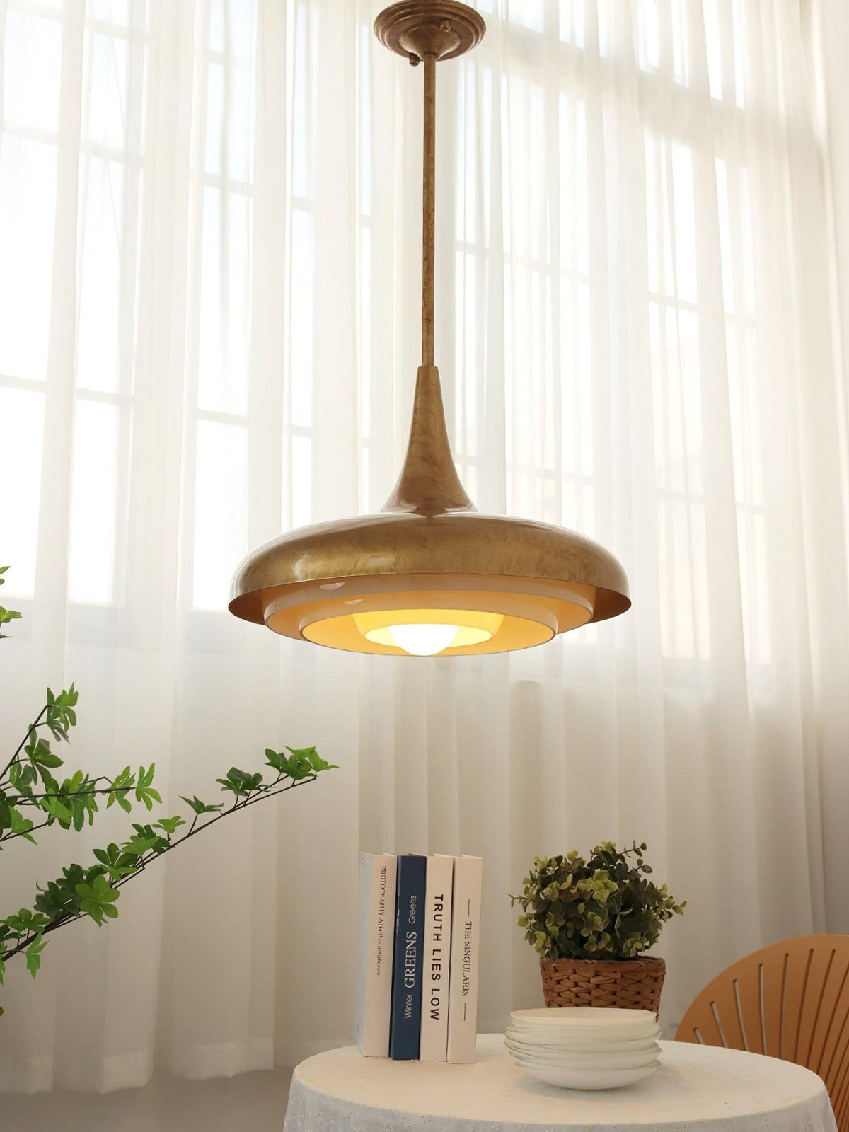 Liorinine Mid-Century-Moderner Pendelleuchte aus Glas