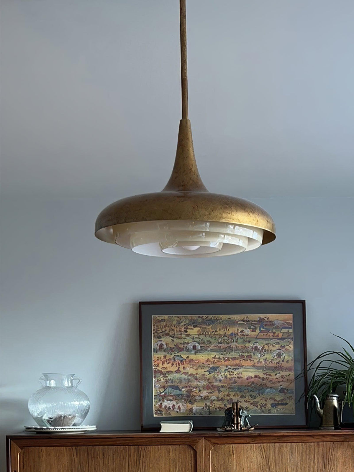 Liorinine Mid-Century-Moderner Pendelleuchte aus Glas