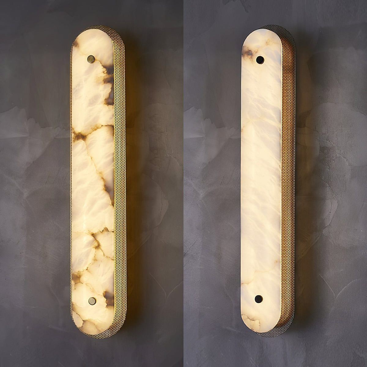 Erthee Linear Alabaster-Wandleuchte