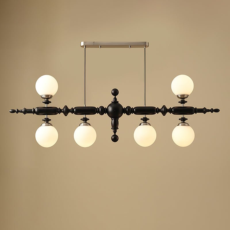 Isilira Classic Holz-Glas lineare Pendelleuchte