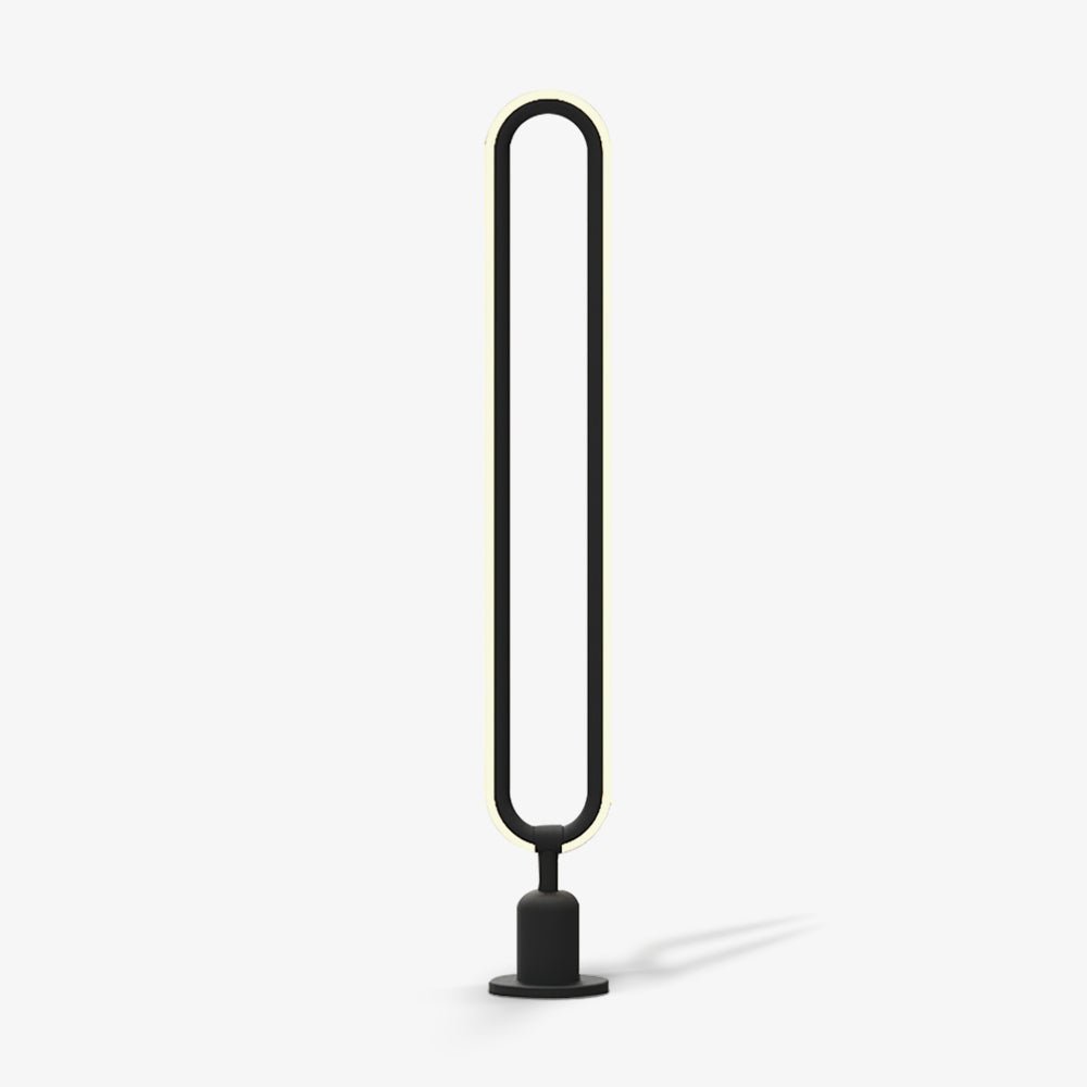 Ovalor schwarze Außenleuchte für den Garten