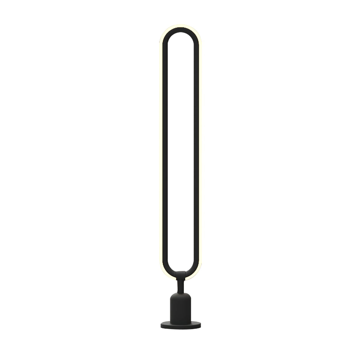 Ovalor schwarze Außenleuchte für den Garten
