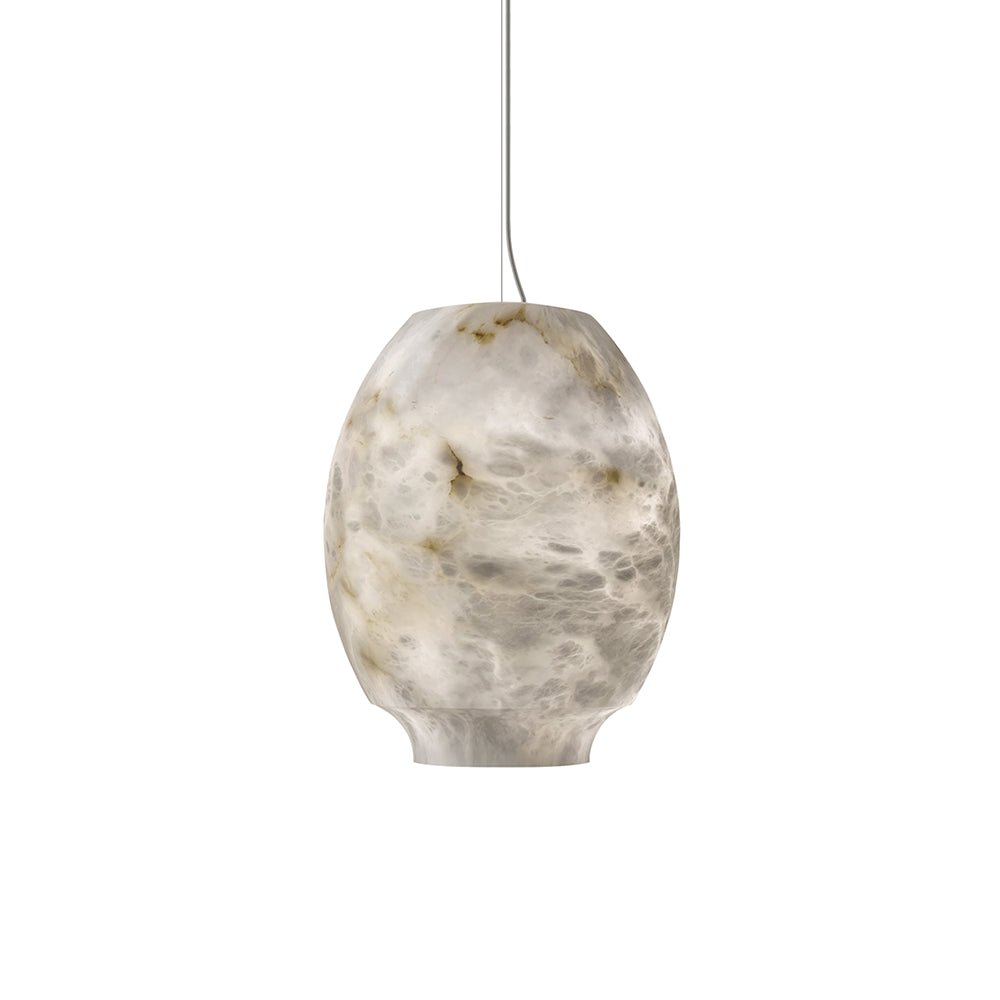 Thalia Minimalistische Alabaster-Pendelleuchte