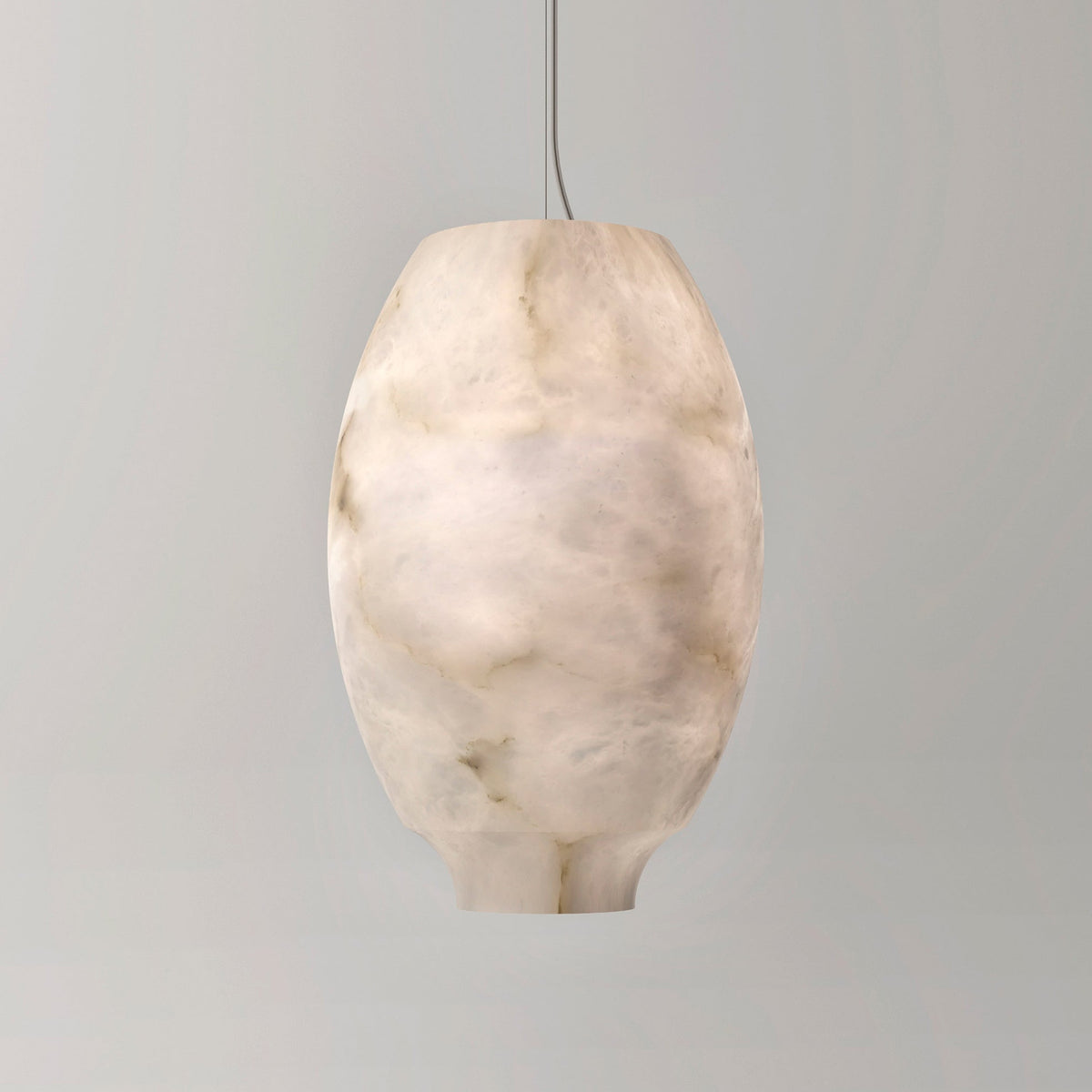 Thalia Minimalistische Alabaster-Pendelleuchte