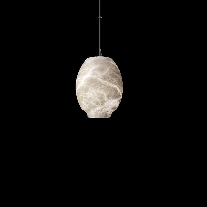 Thalia Minimalistische Alabaster-Pendelleuchte