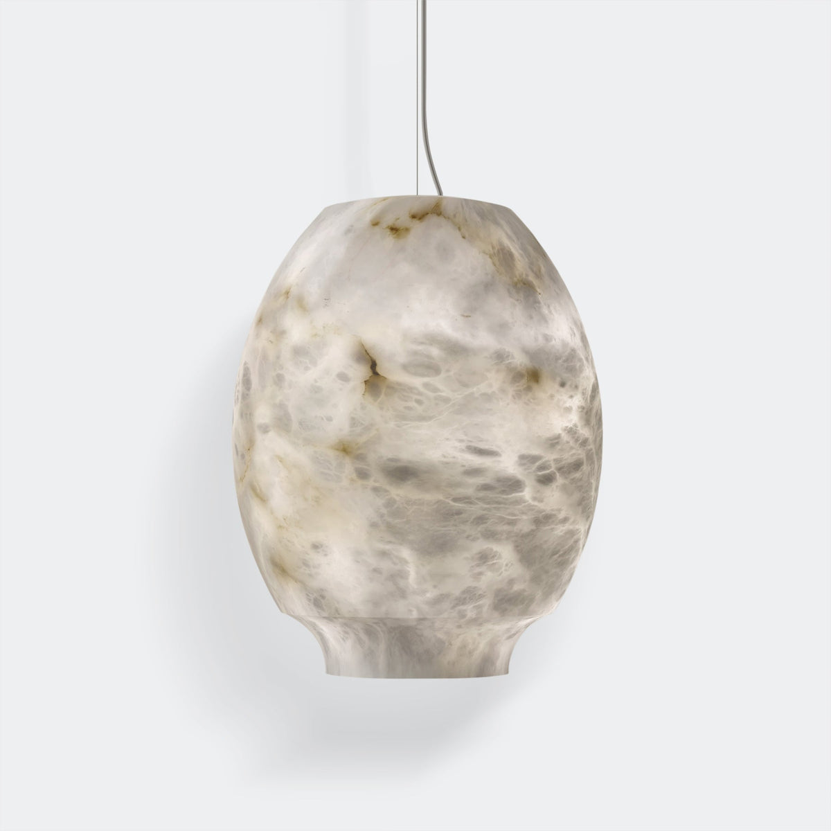 Thalia Minimalistische Alabaster-Pendelleuchte