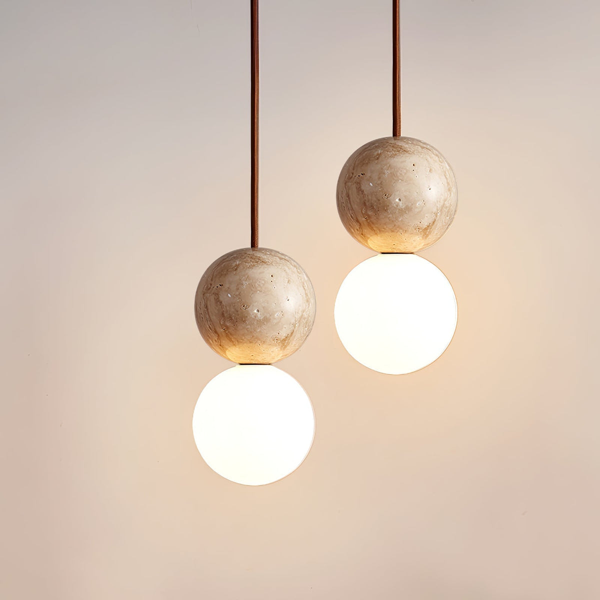 Serinelle Travertine Pendelleuchte