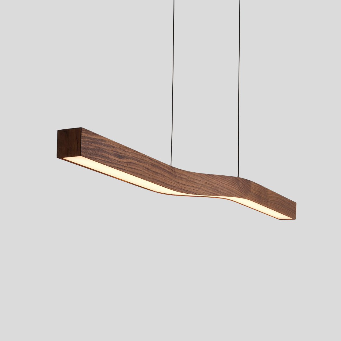 Ylen Nordische Pendelleuchte mit Nussbaum-Finish