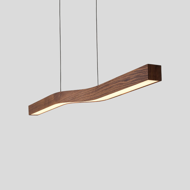 Ylen Nordische Pendelleuchte mit Nussbaum-Finish