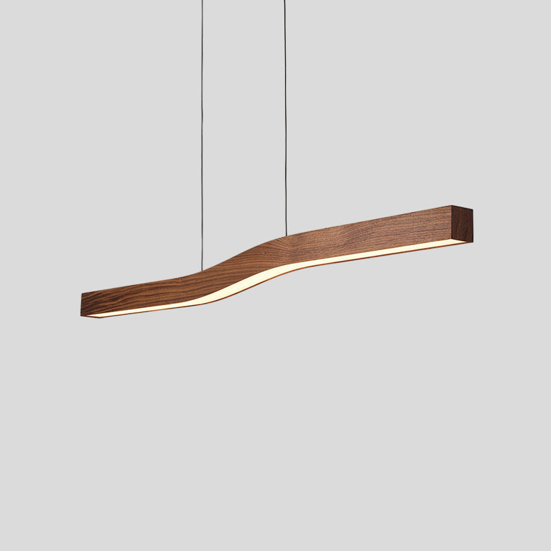 Ylen Nordische Pendelleuchte mit Nussbaum-Finish