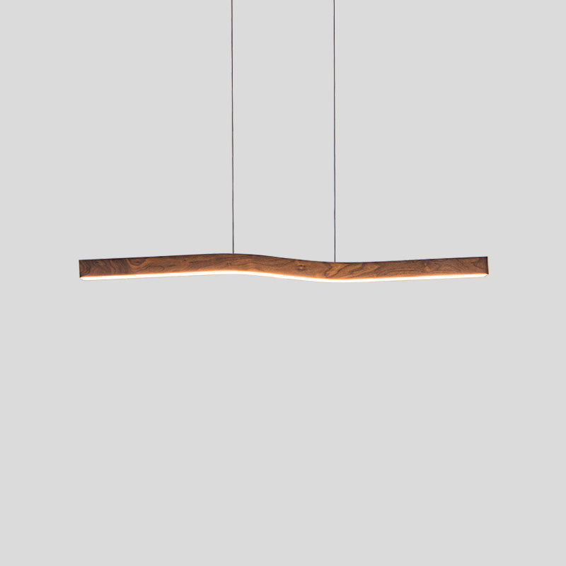 Ylen Nordische Pendelleuchte mit Nussbaum-Finish