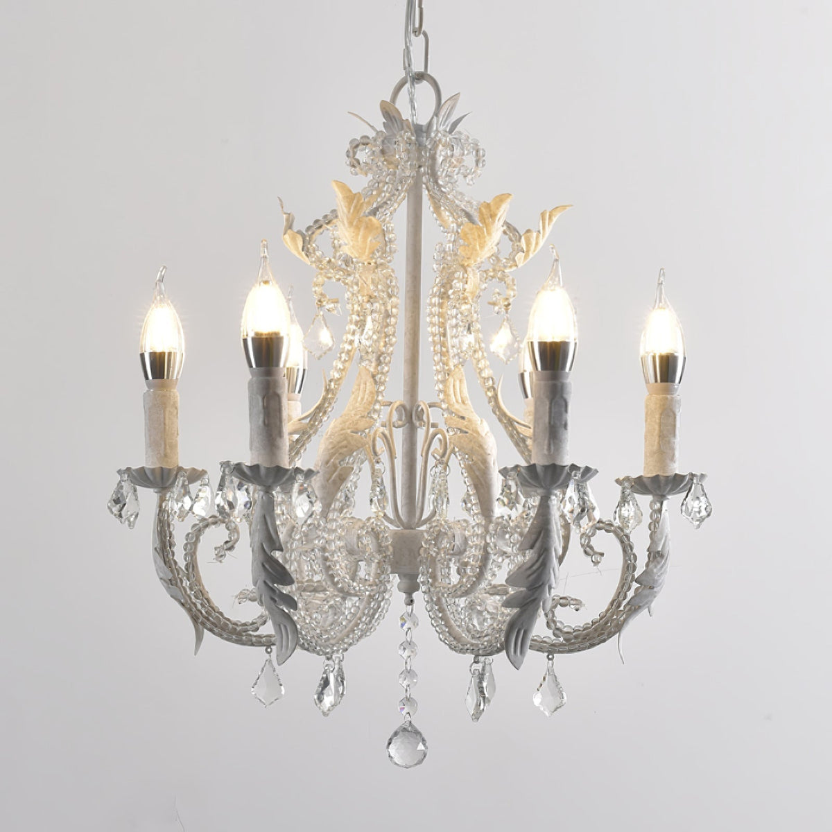 Yuna Pendelleuchte Candle Holder Kristallkugeln