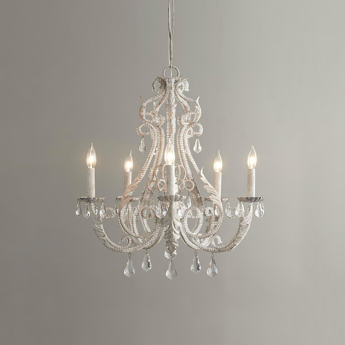 Yuna Pendelleuchte Candle Holder Kristallkugeln