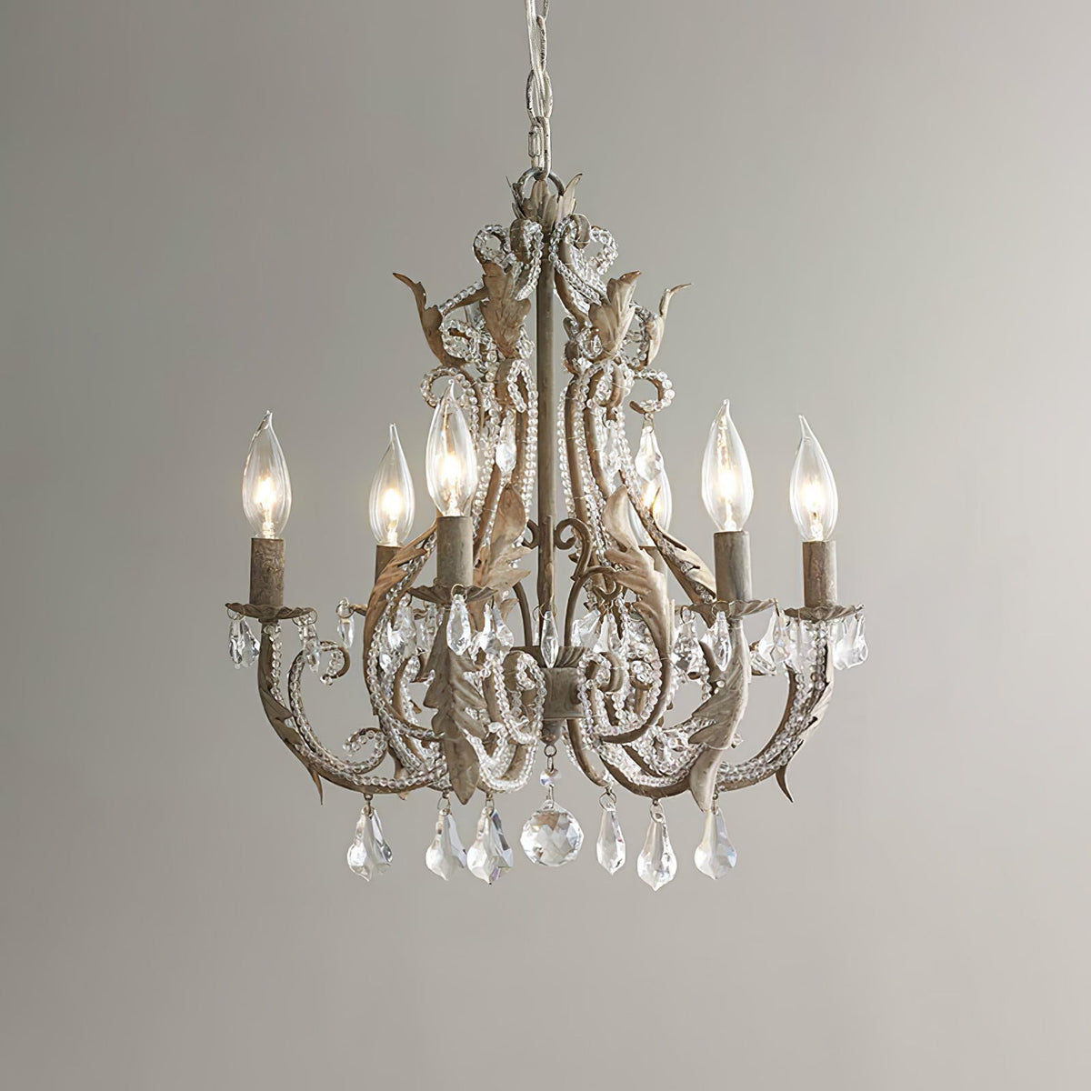 Yuna Pendelleuchte Candle Holder Kristallkugeln