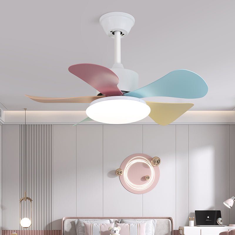 Celoia bunte Glas-Deckenventilator mit Beleuchtung
