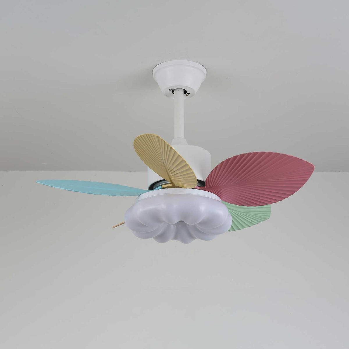 Celoia bunte Glas-Deckenventilator mit Beleuchtung