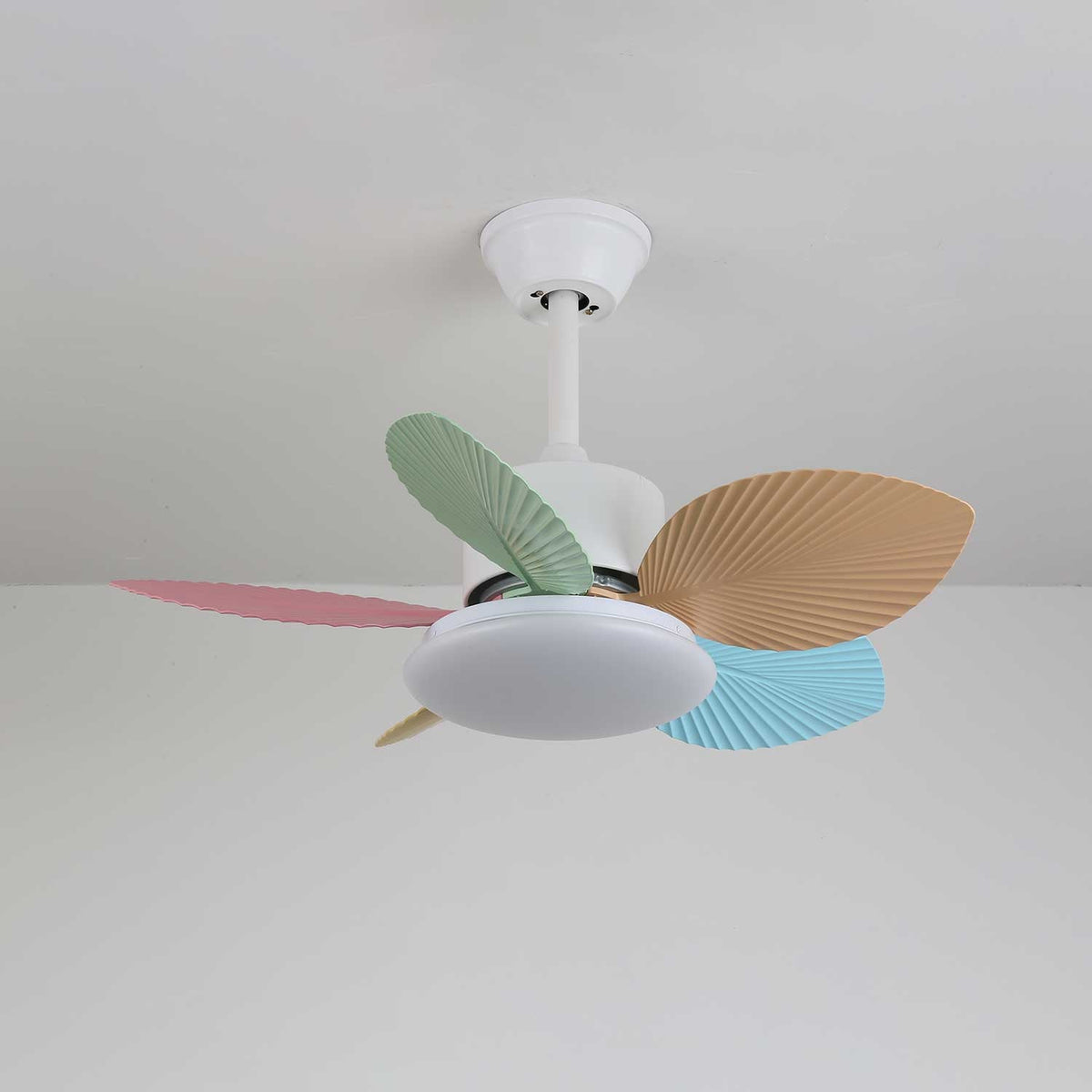 Celoia bunte Glas-Deckenventilator mit Beleuchtung