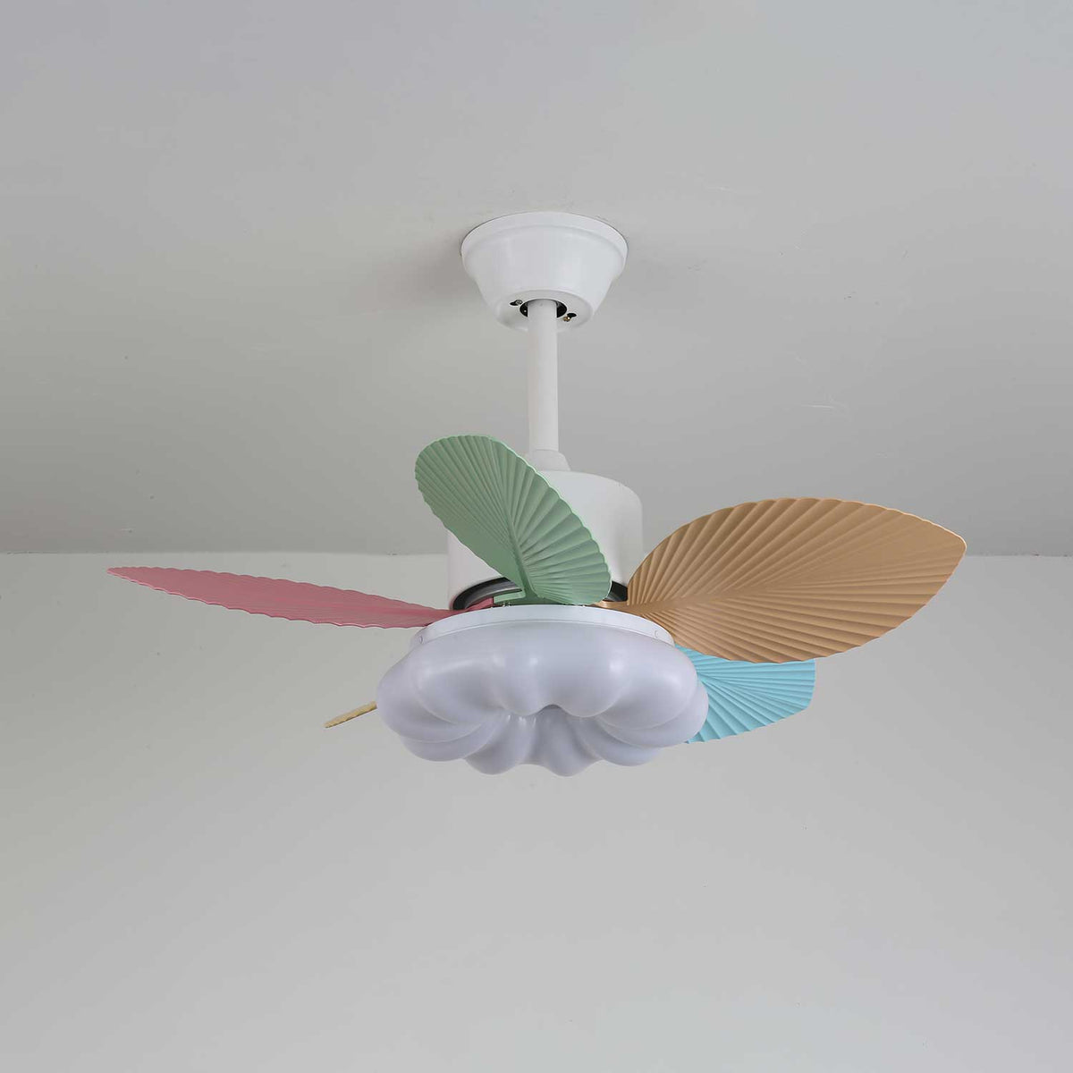 Celoia bunte Glas-Deckenventilator mit Beleuchtung
