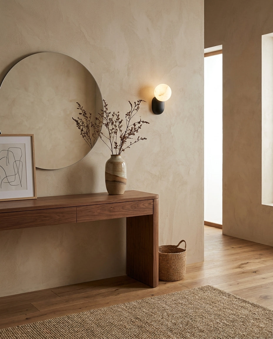 Keststone Alabaster-Wandleuchte
