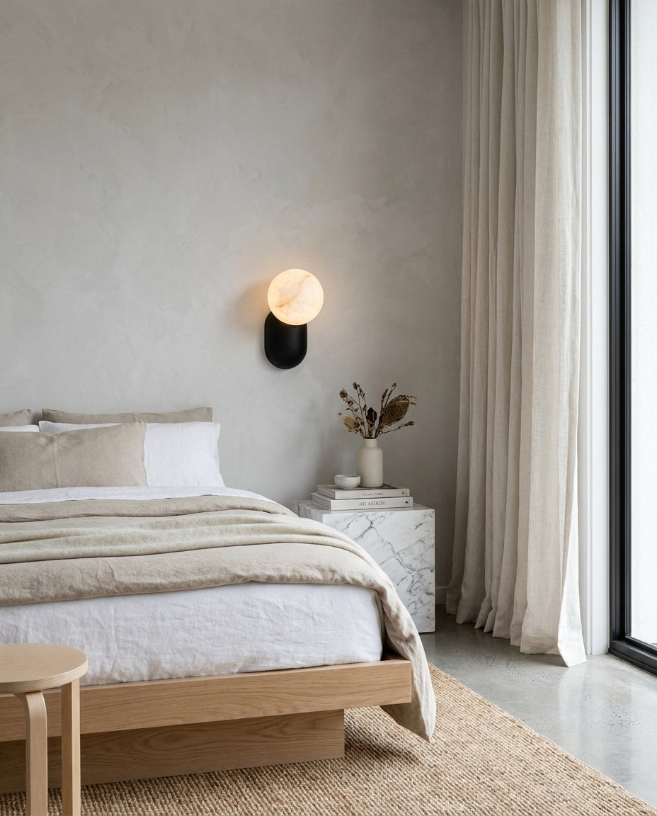 Keststone Alabaster-Wandleuchte