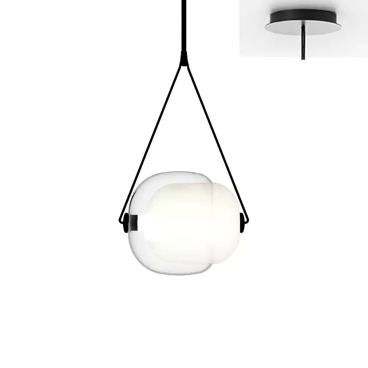 Ovexa zeitgenössische Glas-Pendelleuchte