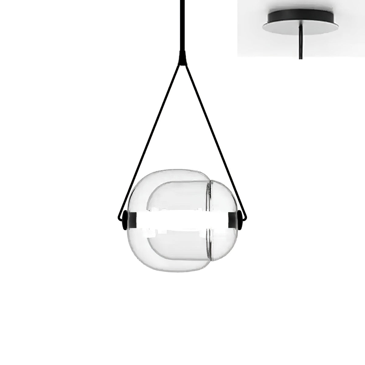 Ovexa zeitgenössische Glas-Pendelleuchte