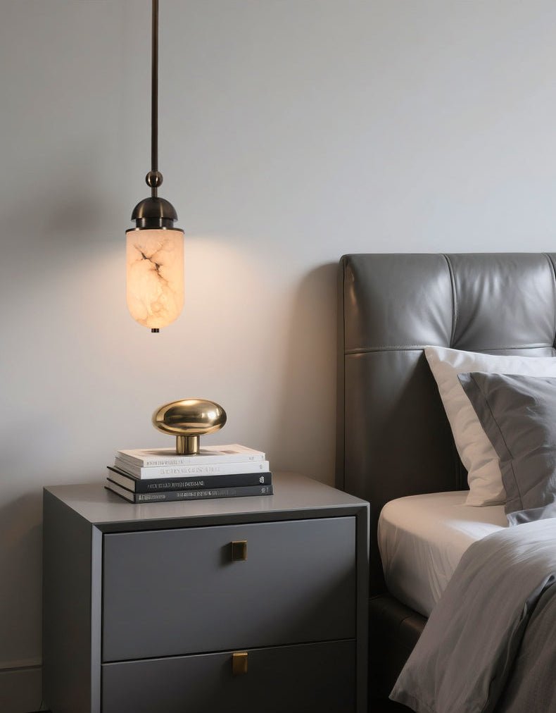 Capsule Alabaster Pendelleuchte