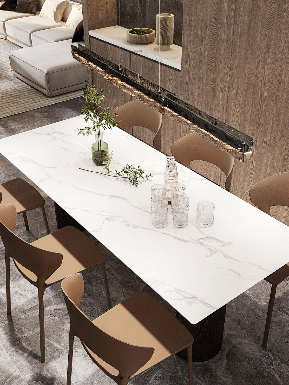 Welsey lineare moderne Pendelleuchte