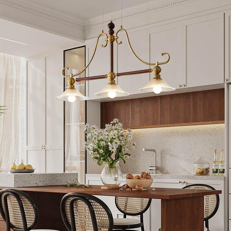 Ivvinisra Elegance Vintage Pendelleuchte aus Holz für das Wohnraum