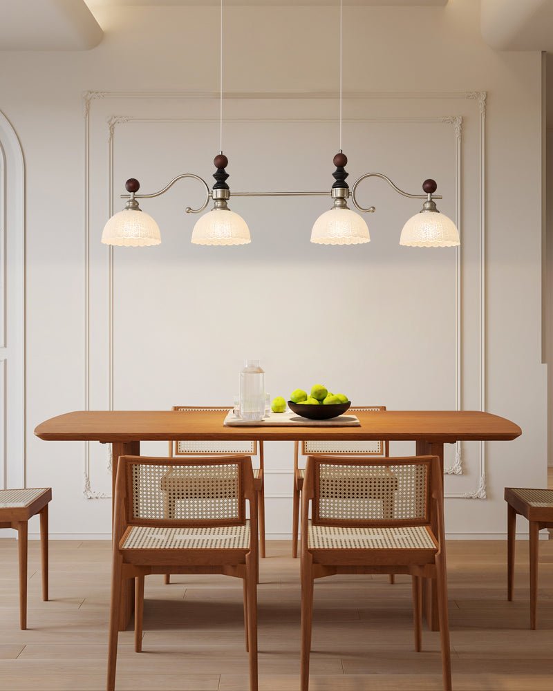 Ivvinisra Elegance Vintage Pendelleuchte aus Holz für das Wohnraum