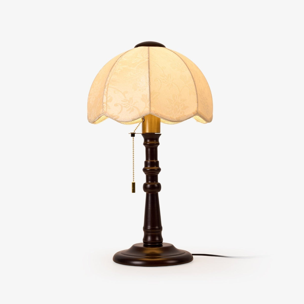 Beckett Vintage-Holz-Tischleuchte