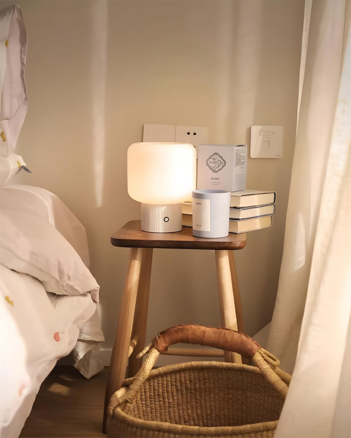 Rivenelia Tischleuchte Touch-Stecker Minimalistisch Schlafzimmer | Cielum