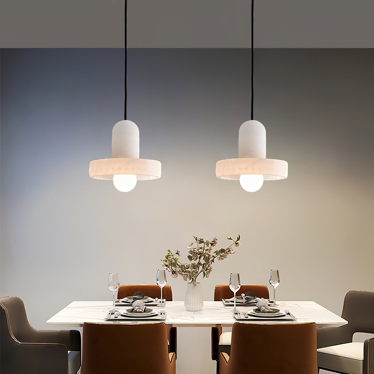 Carrara Pendelleuchte aus Alabaster