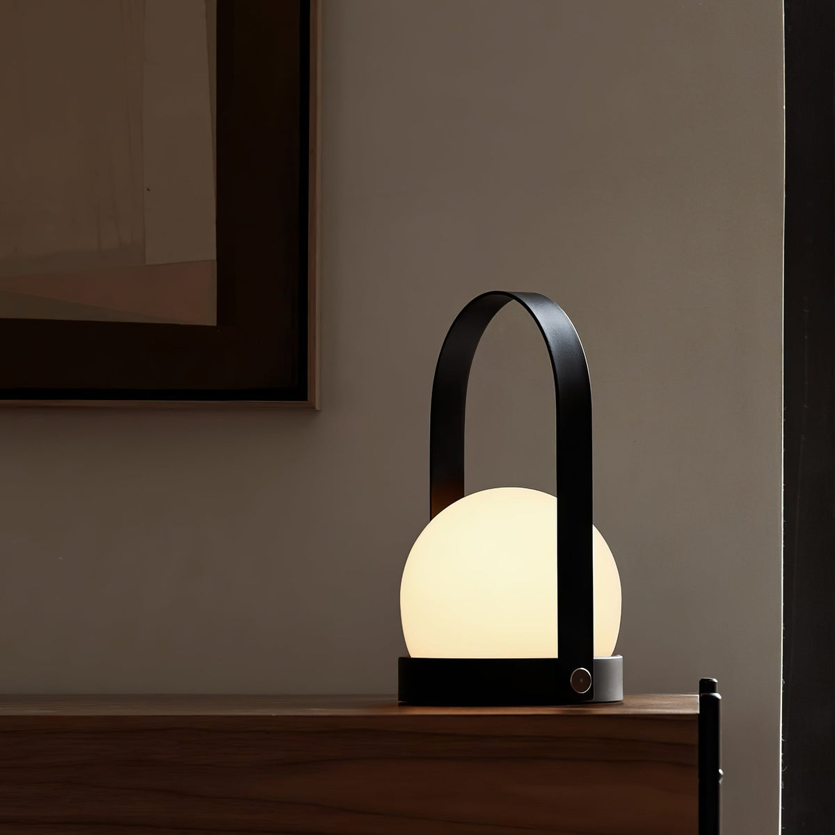 Zenon Glas Minimalistische Tischleuchte