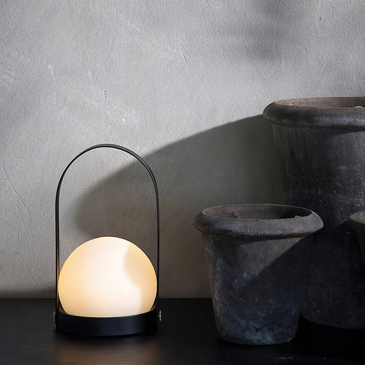 Zenon Glas Minimalistische Tischleuchte