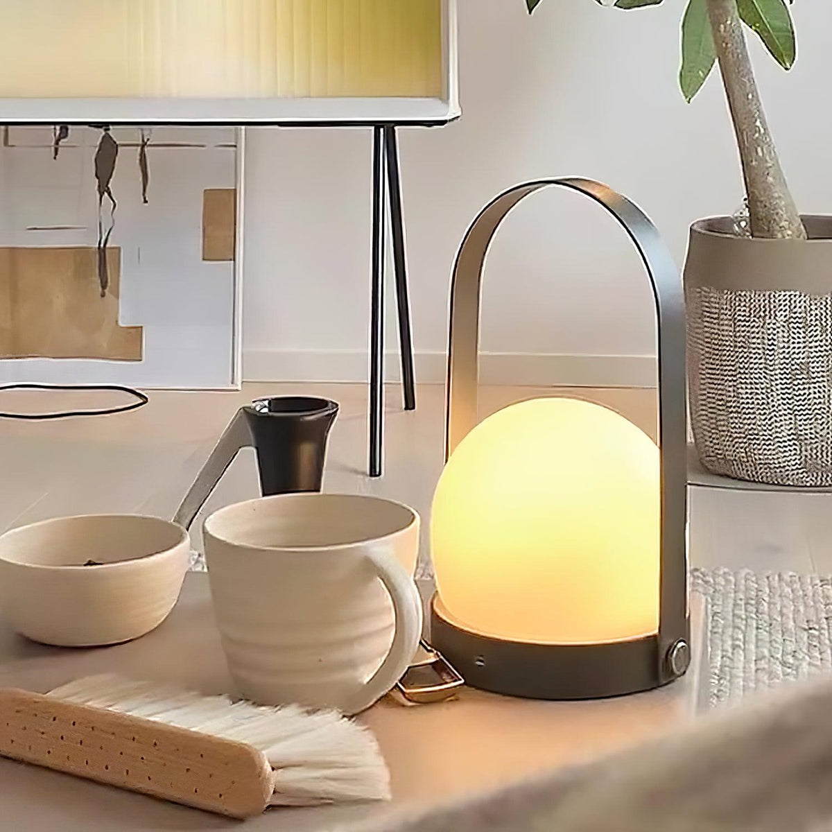 Zenon Glas Minimalistische Tischleuchte