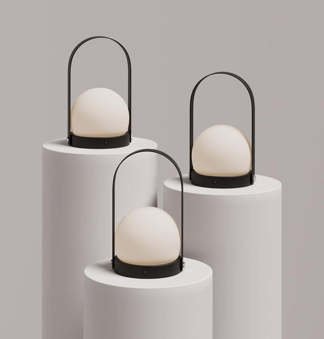 Zenon Glas Minimalistische Tischleuchte