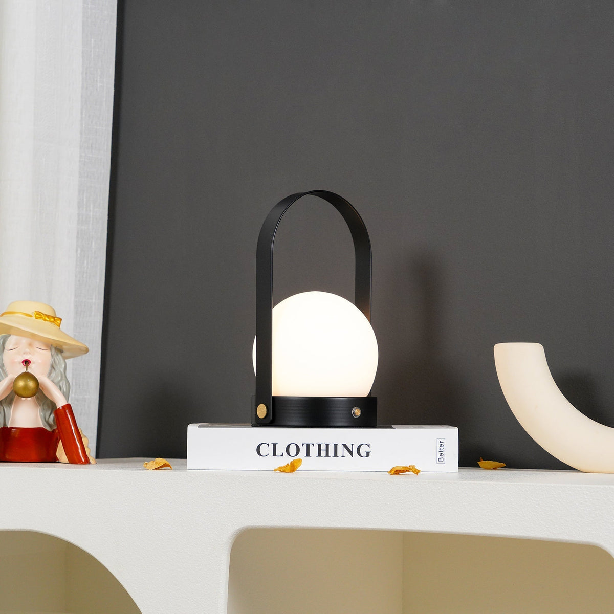 Zenon Glas Minimalistische Tischleuchte